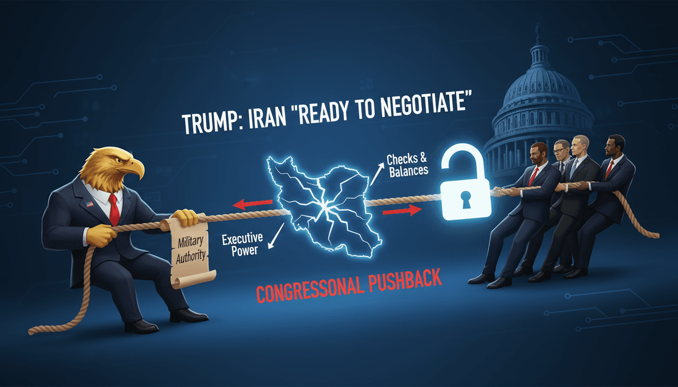 Trump Claims Iran is Ready to Negotiate Amid Congressional Pushback