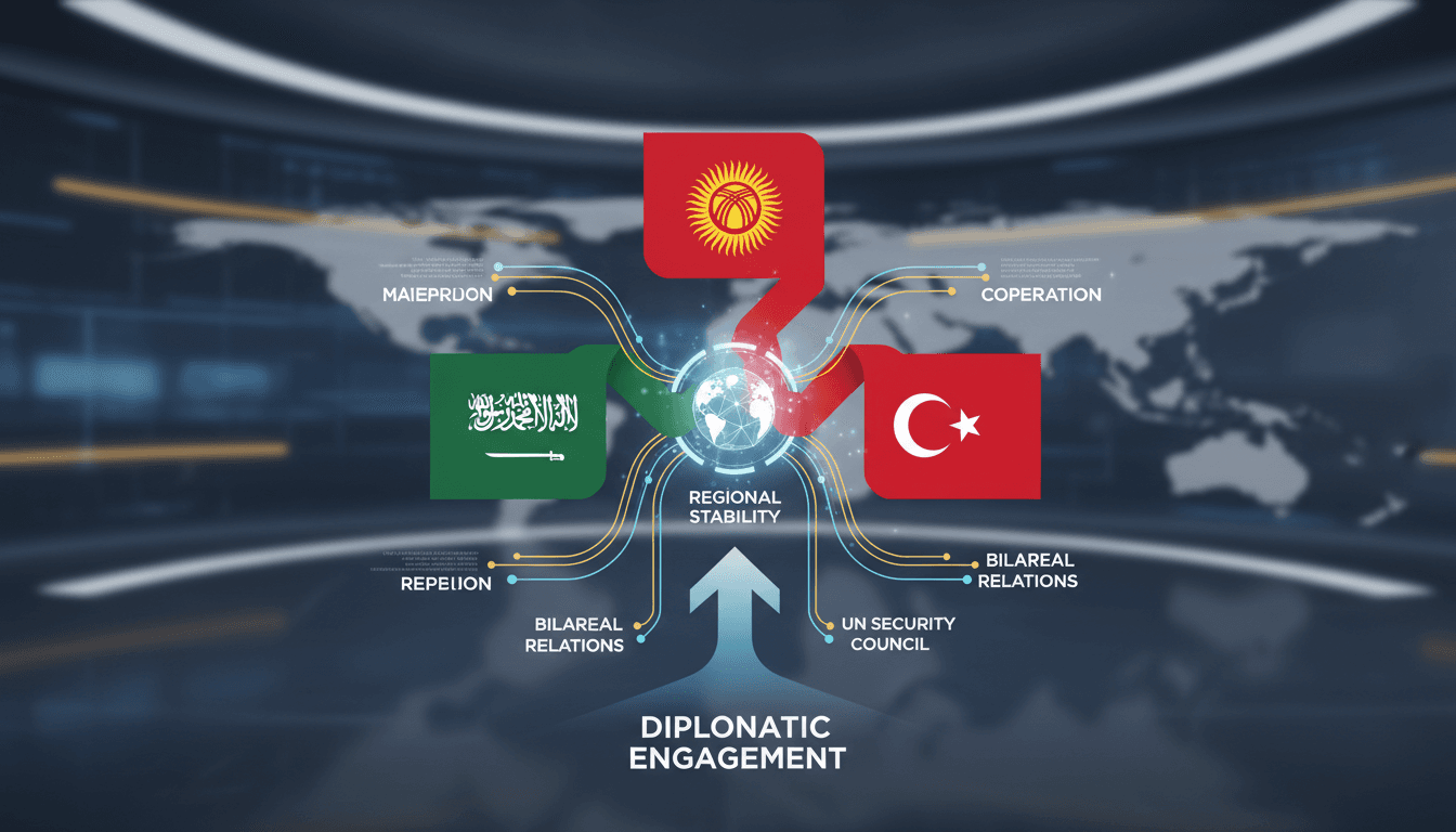 Saudi Foreign Minister discusses regional stability with Turkish and Kyrgyz counterparts