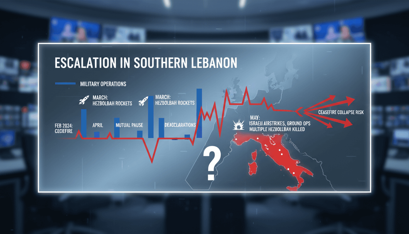 Israeli military operations in southern Lebanon against Hezbollah