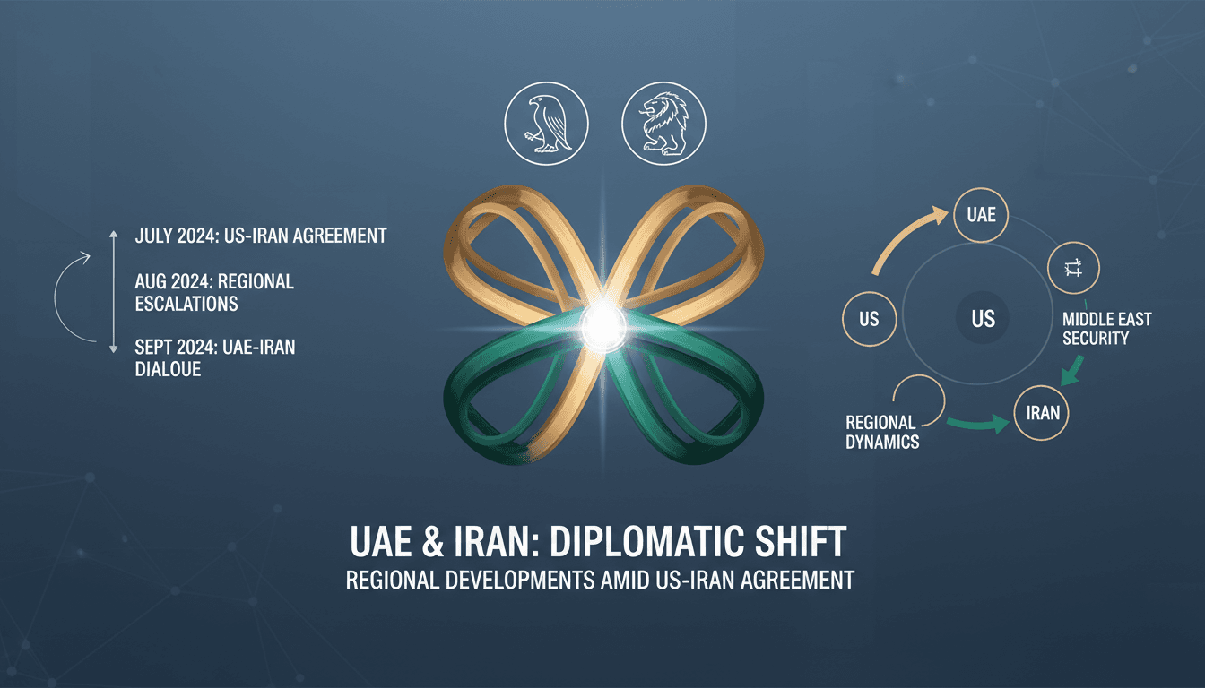 UAE and Iran foreign ministers discussing regional developments.