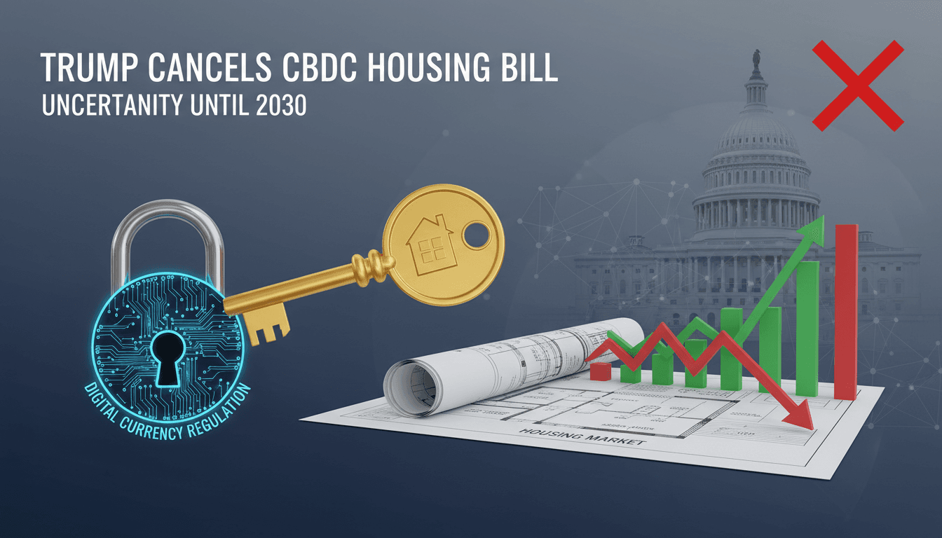 Trump cancels signing of bipartisan housing bill prohibiting CBDCs