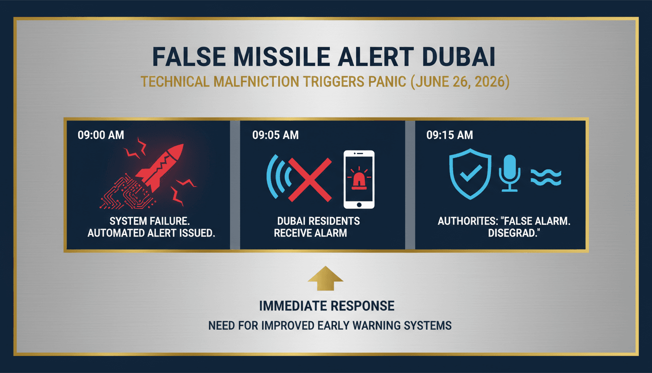 Emergency management response to false missile alert in Dubai