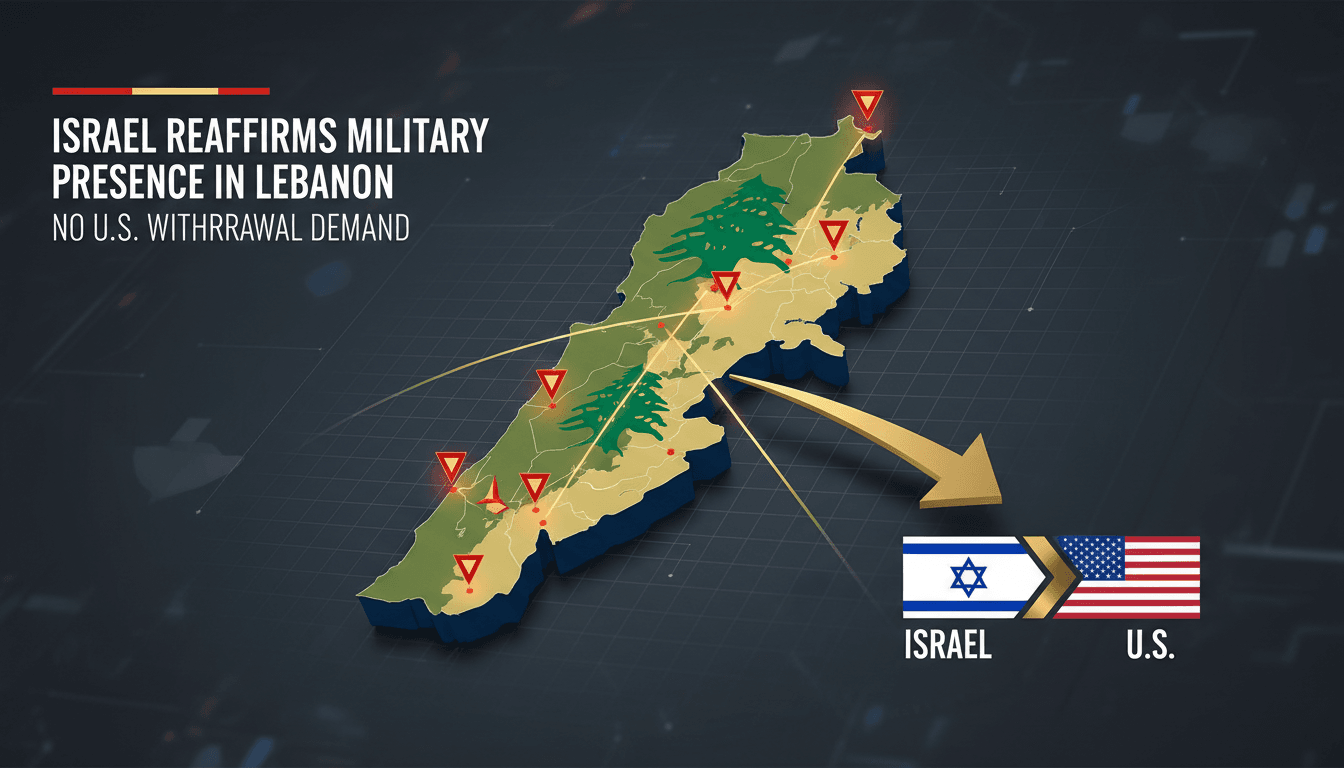 Israel Reaffirms Military Presence in Lebanon Amid No U.S. Withdrawal Demand