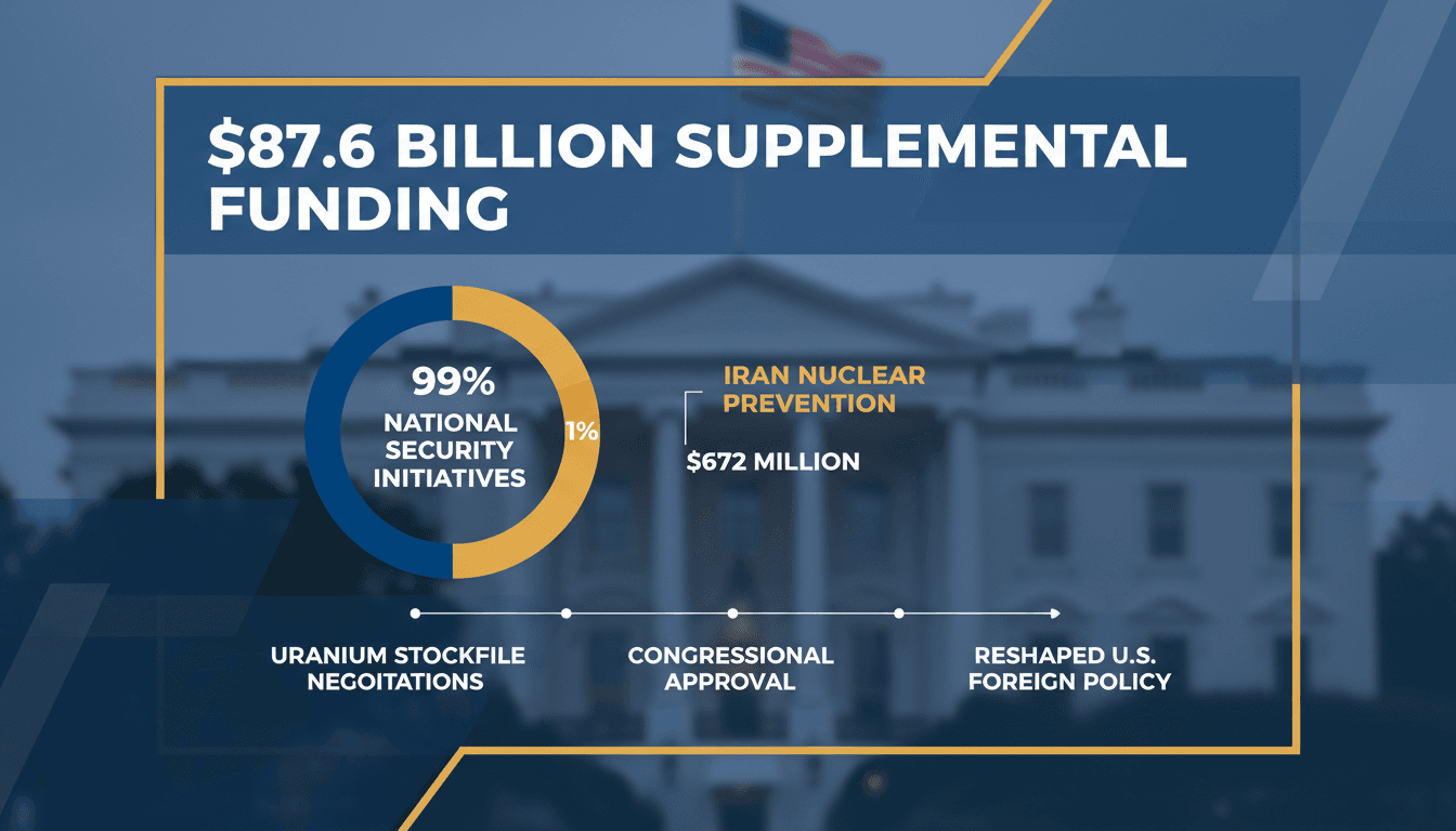 White House Requests $87.6 Billion in Supplemental Funding for National Security Initiatives