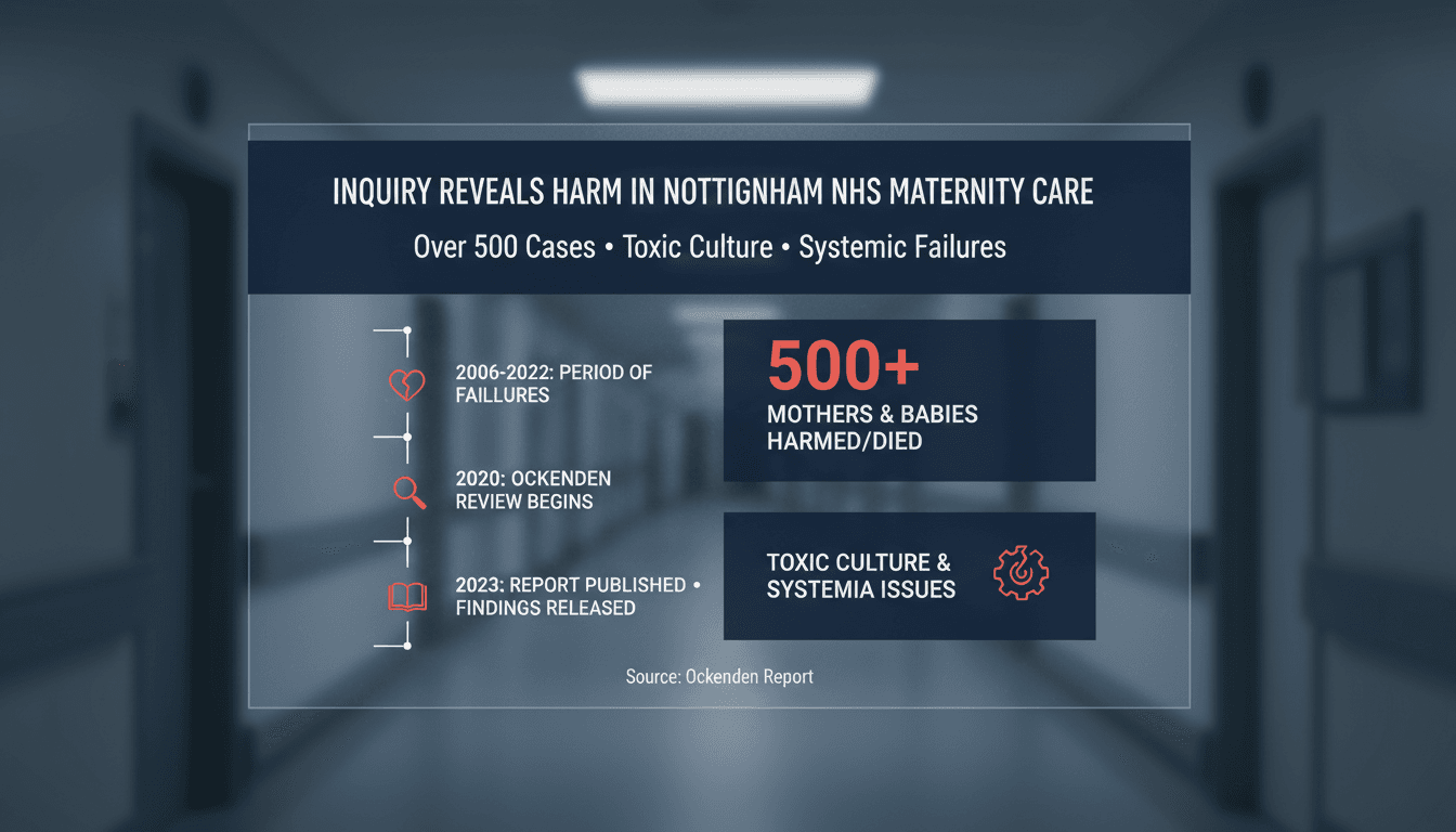 Inquiry report on maternity care failures at Nottingham NHS Trust