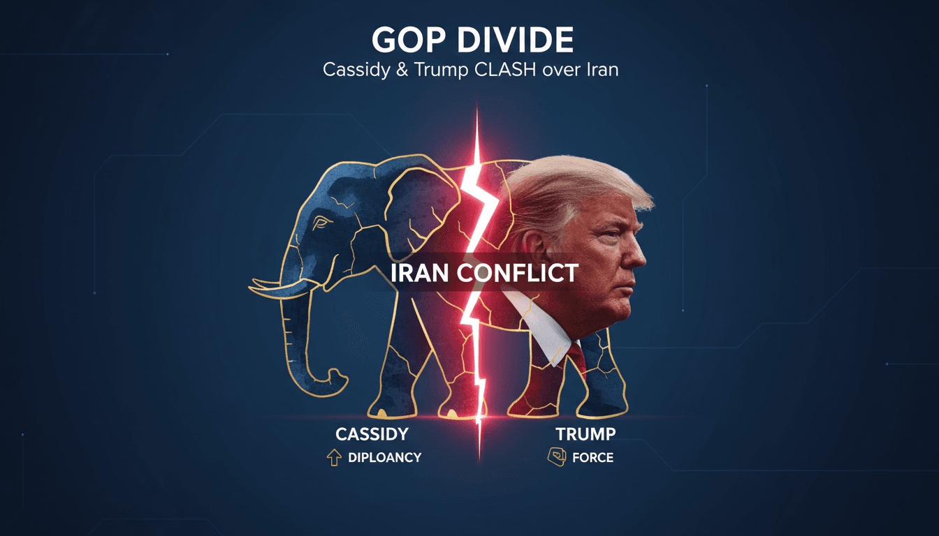 Senator Cassidy and Trump clash over Iran conflict during GOP meeting