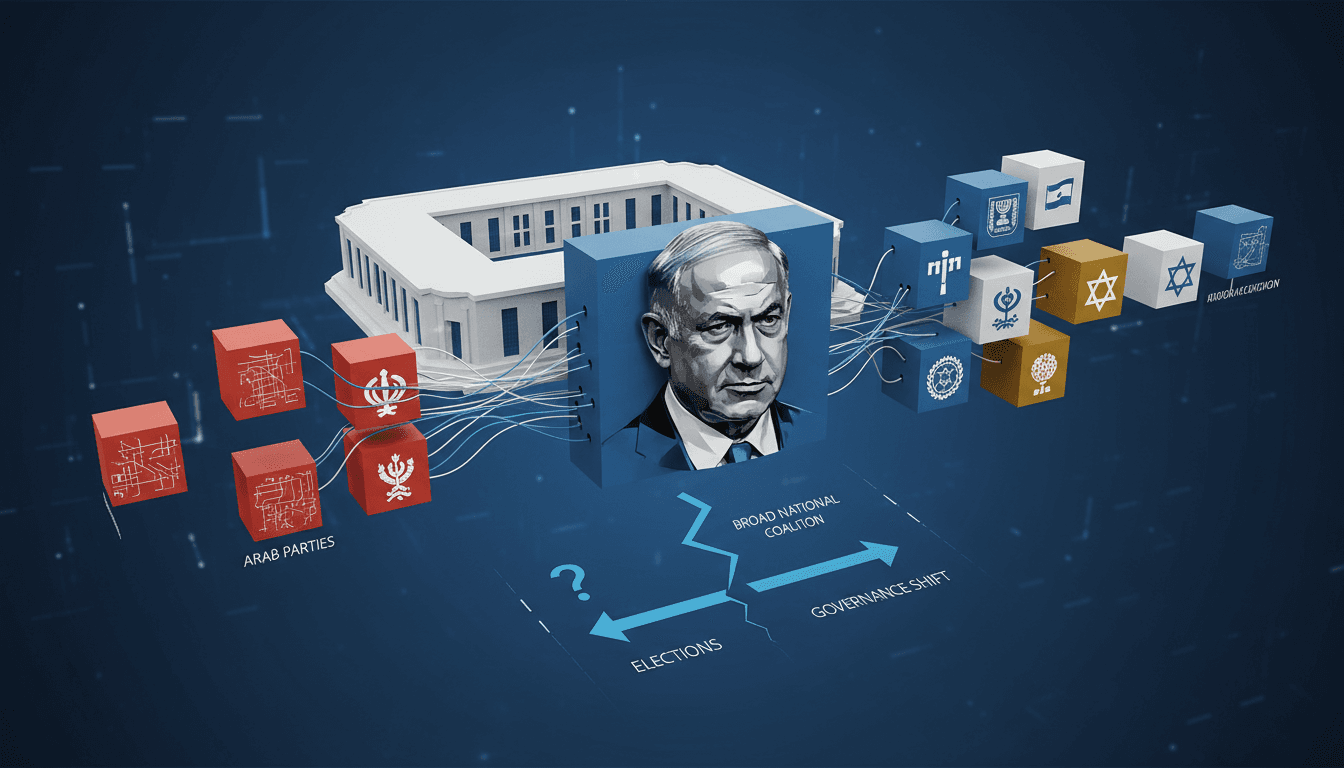 Netanyahu announcing coalition plans excluding Arab parties