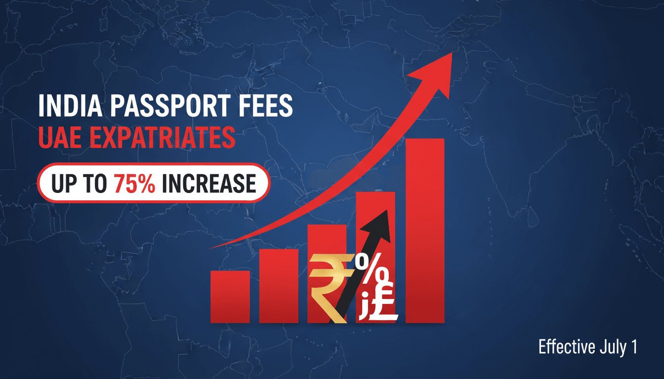 India to Increase Passport Fees for Expatriates in UAE by Up to 75%