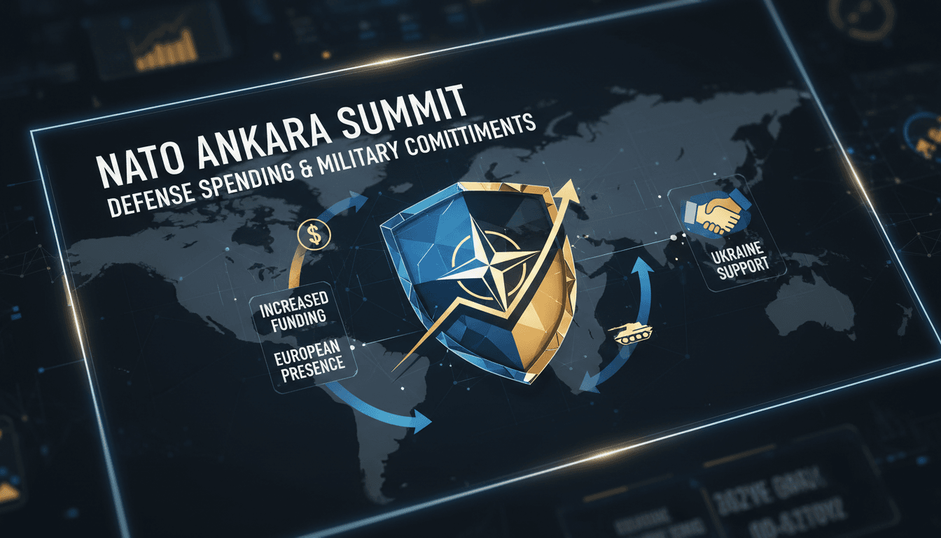 NATO summit in Ankara focusing on defense spending and military commitments