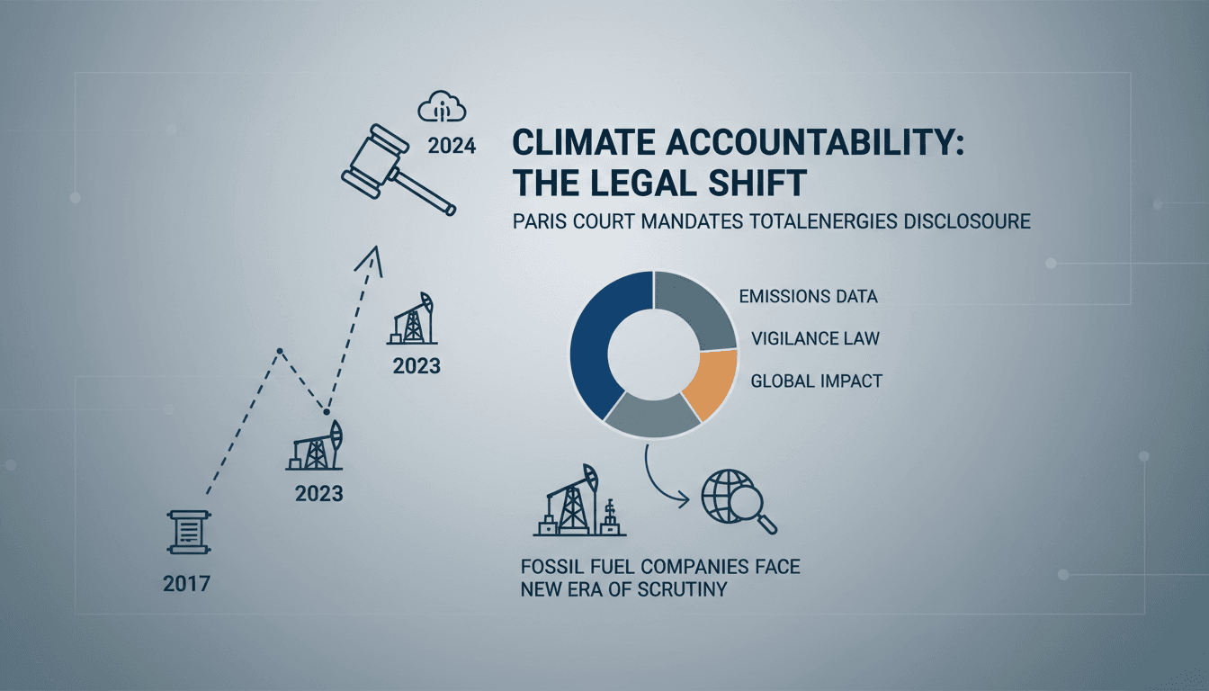 Paris Court Orders TotalEnergies to Disclose Climate Risks Under Vigilance Law