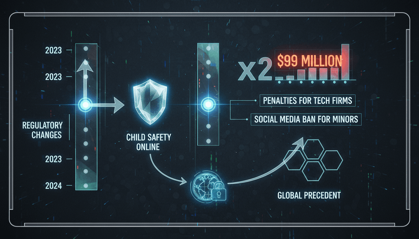Australian government announcement on social media penalties for minors