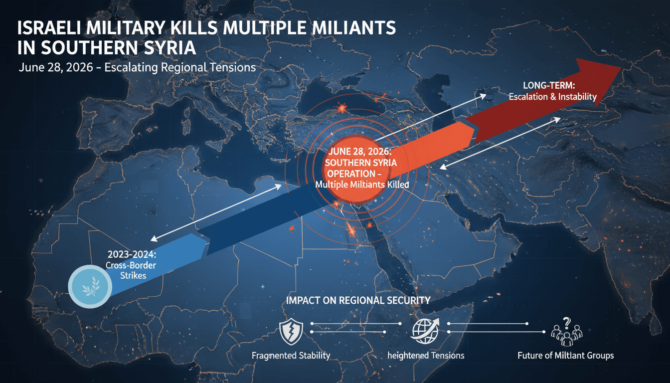 Israeli military operations in southern Syria targeting militants