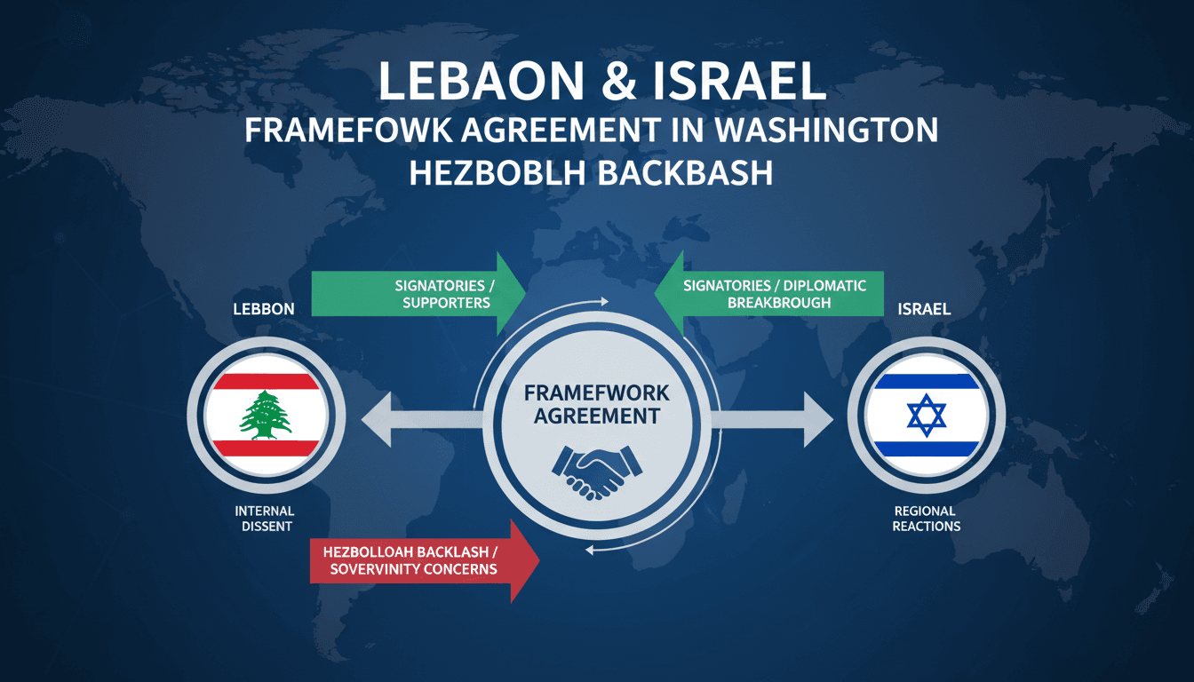 Lebanon and Israel sign framework agreement in Washington amid Hezbollah backlash
