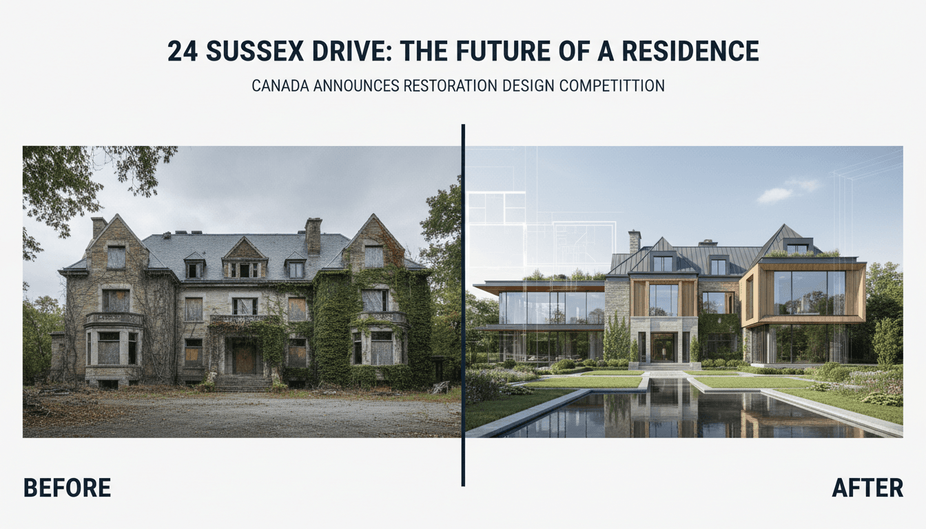Canada announces design competition for restoration of official Prime Minister's residence