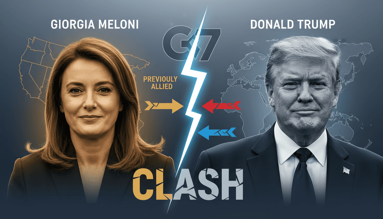 Giorgia Meloni and Donald Trump publicly clash after G7 summit