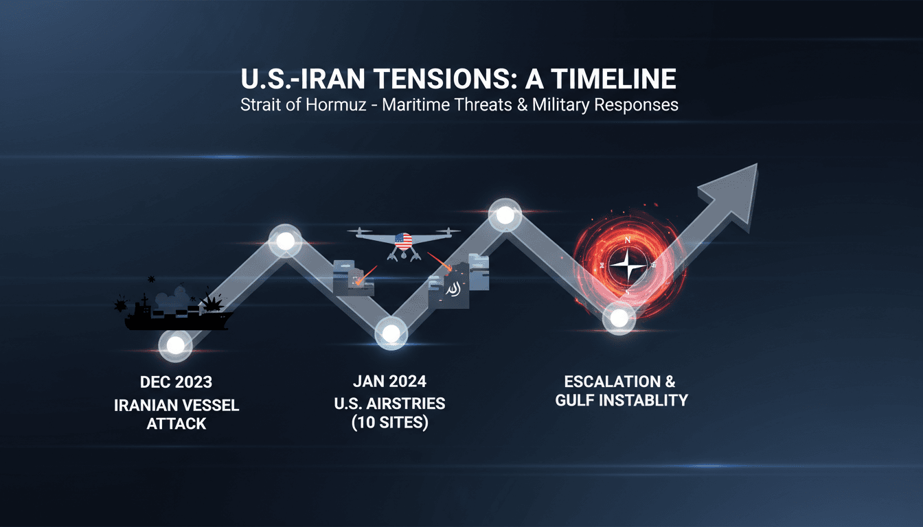 U.S. conducts airstrikes on Iranian military sites in response to maritime threats