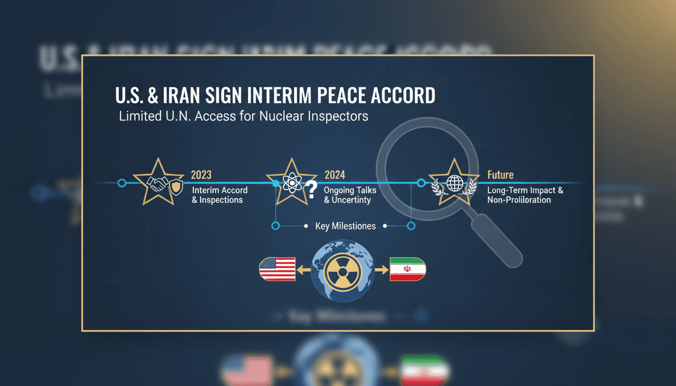 U.S. and Iran sign interim peace accord allowing limited access for U.N. nuclear inspectors