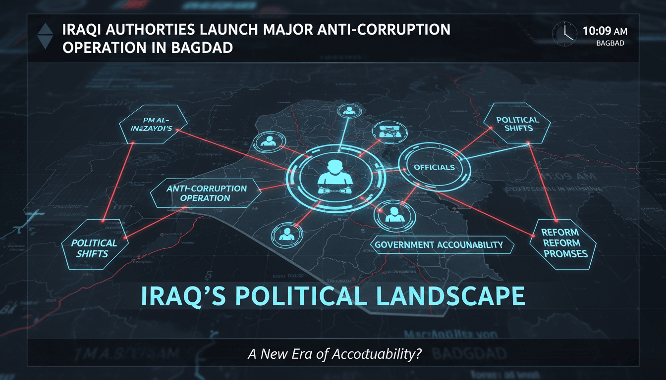Iraqi military presence in Baghdad during anti-corruption operation