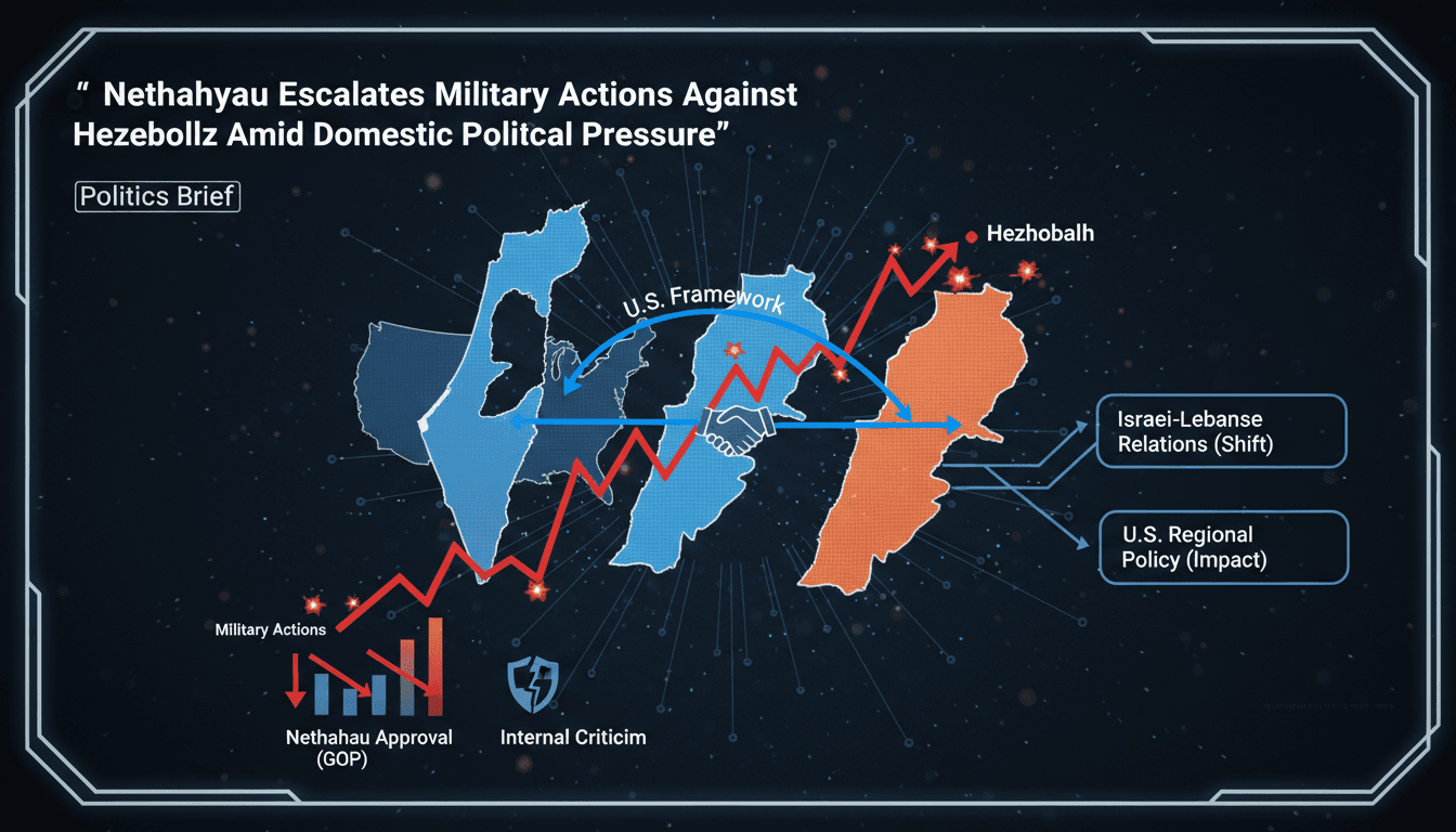 Netanyahu escalates military actions against Hezbollah amid domestic political pressure
