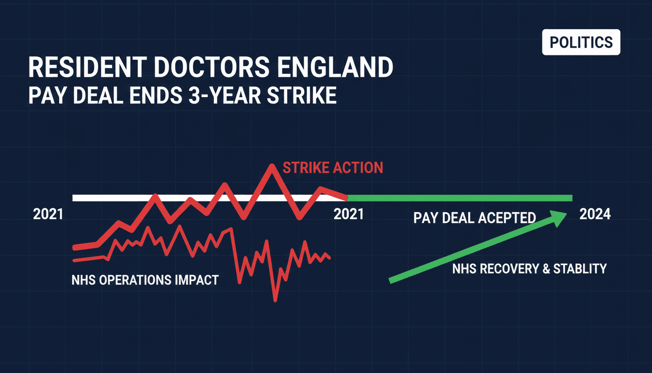 Resident doctors celebrating the end of their strike in England.