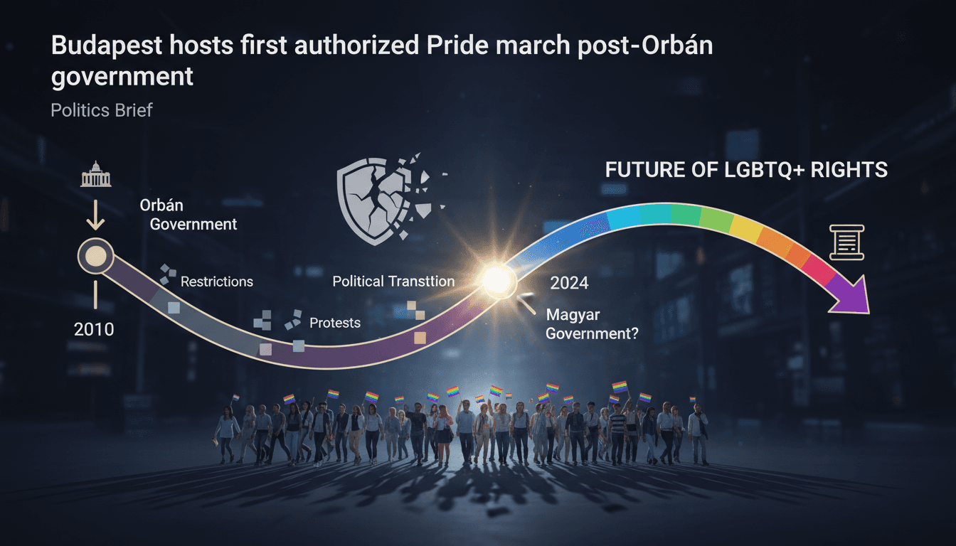 Budapest hosts first authorized Pride march post-Orbán government