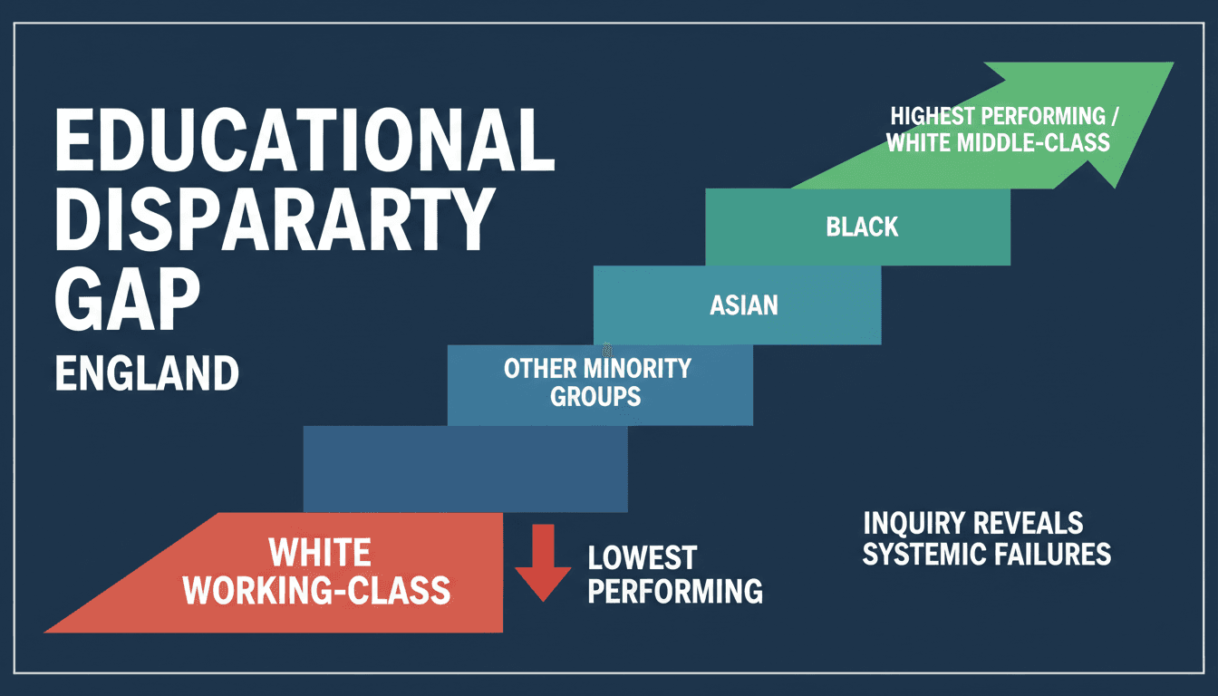 Analysis of educational disparities for white working-class children in England