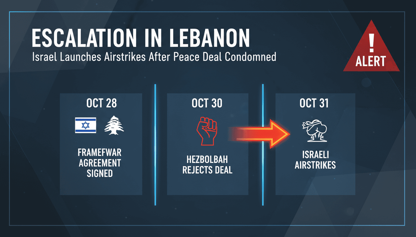 Israel Launches Airstrikes in Southern Lebanon Following Peace Agreement