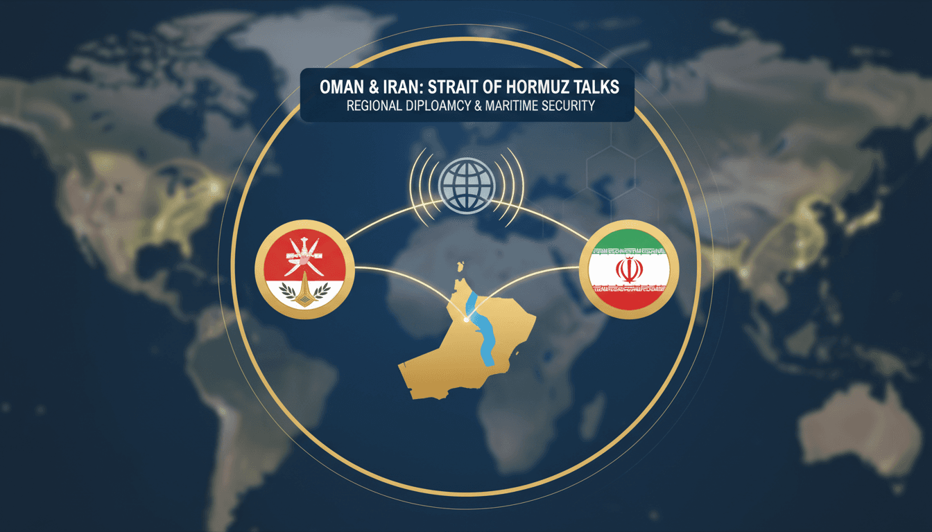 Diplomatic meeting between Oman and Iran regarding Strait of Hormuz management.