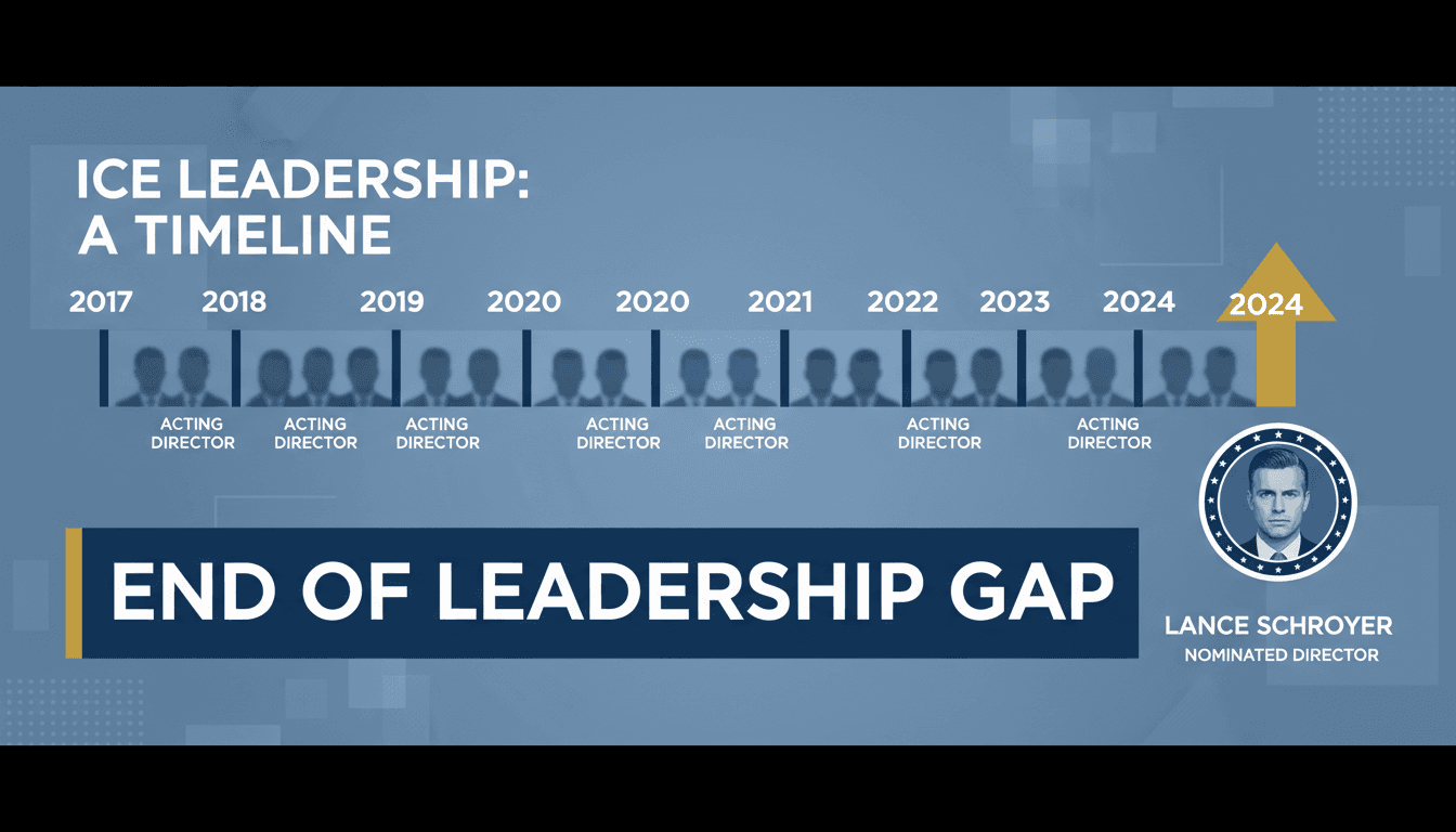 Trump nominates Lance Schroyer as new ICE director ending leadership gap