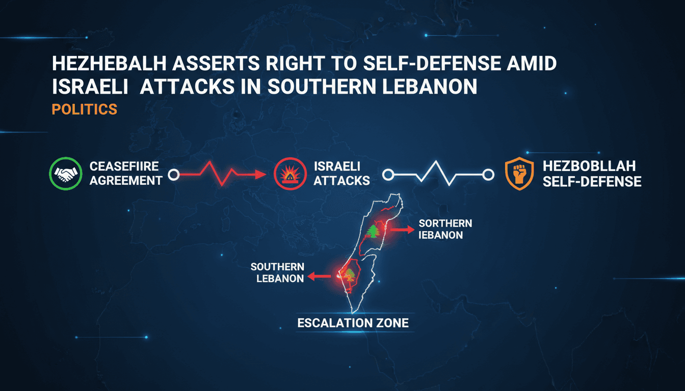 Hezbollah Asserts Right to Self-Defense Amid Israeli Attacks in Southern Lebanon