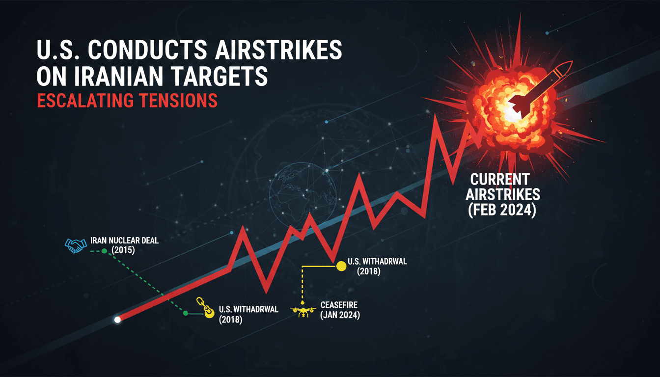 U.S. conducts airstrikes on Iranian targets amid escalating tensions