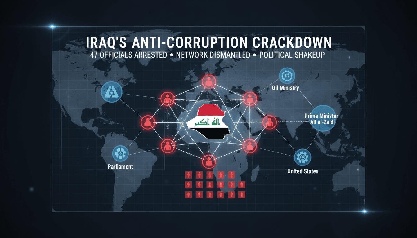 Iraq arrests 47 officials in major anti-corruption crackdown