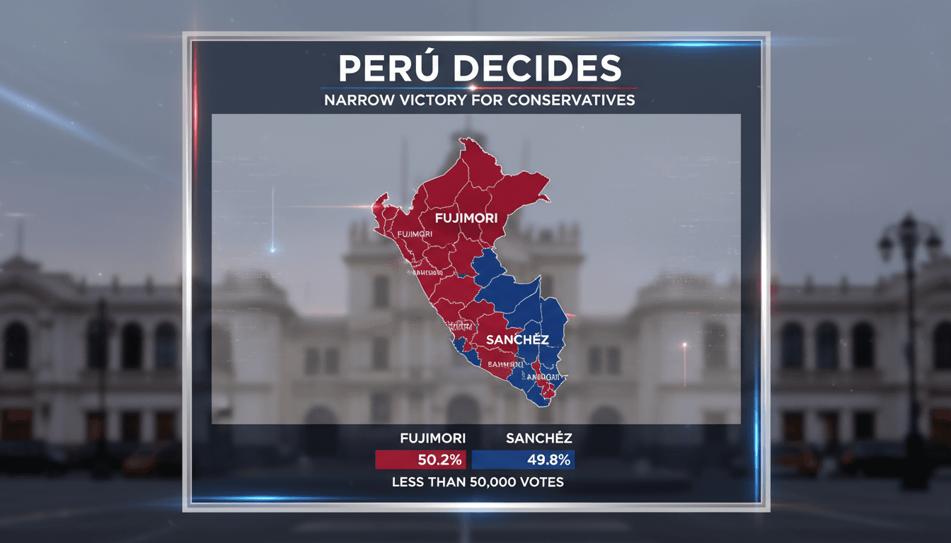 Keiko Fujimori elected president of Peru in narrow victory over left-wing candidate