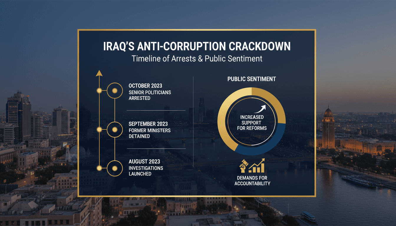 Iraq initiates anti-corruption crackdown with arrests of senior politicians