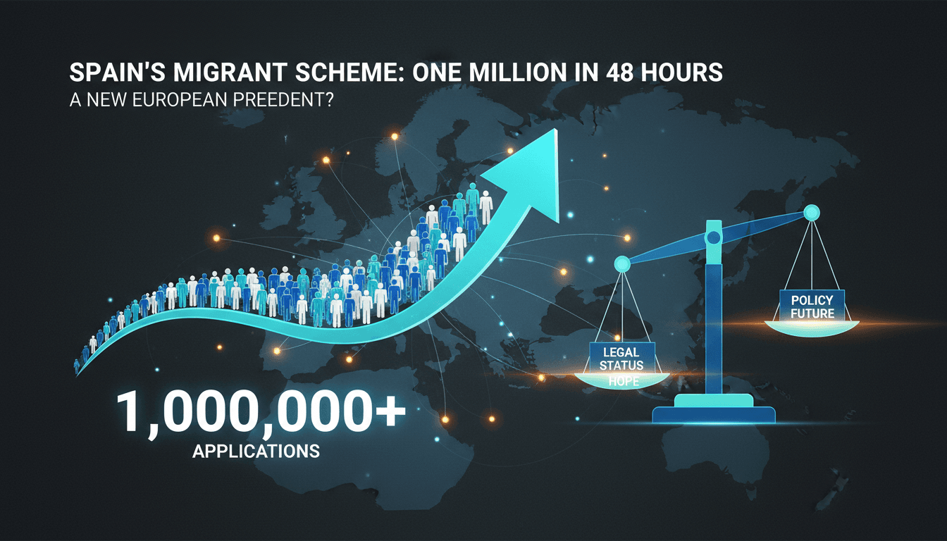 Spain's mass regularisation scheme for undocumented migrants surpasses one million applications