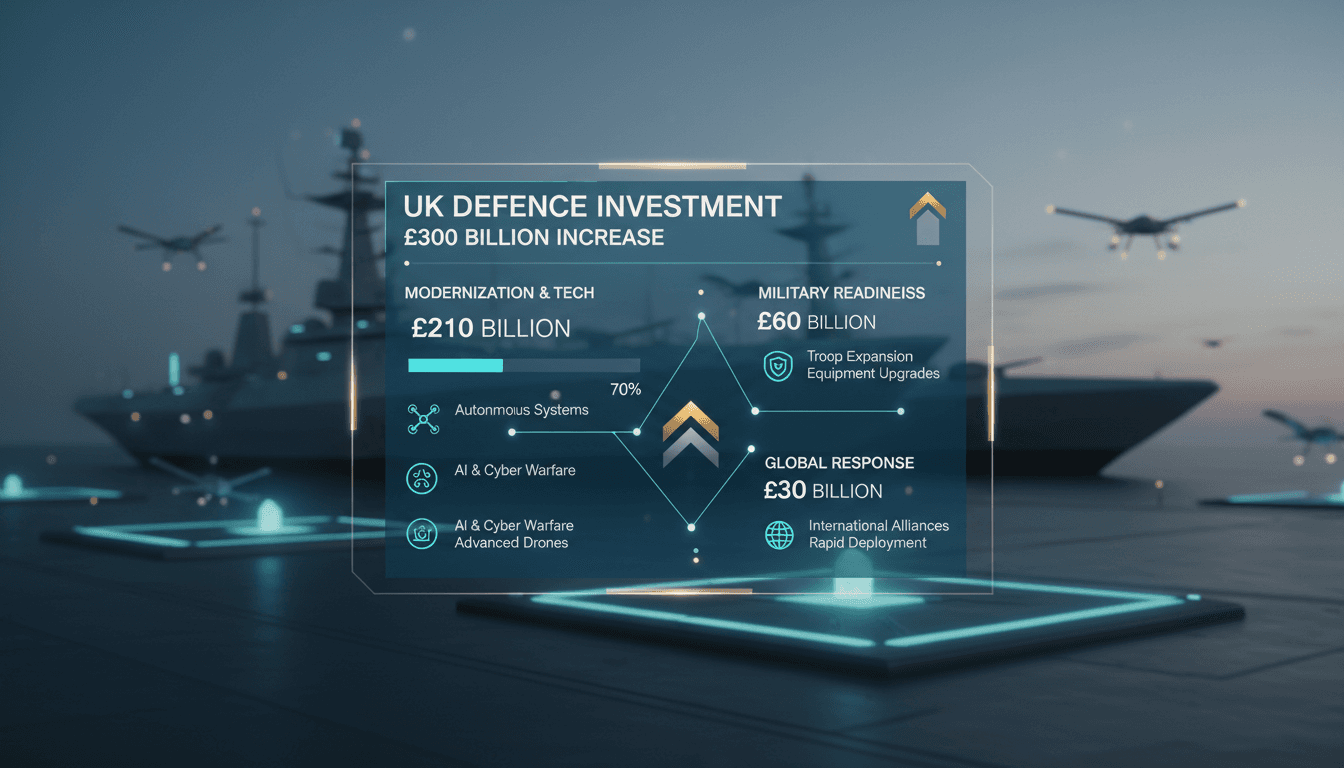 UK government announces £300 billion defense spending increase