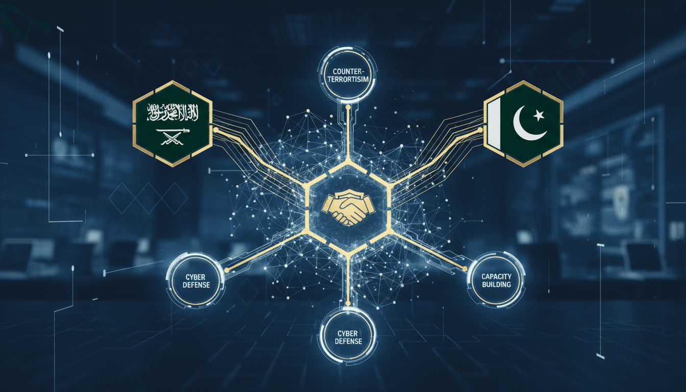 Saudi Arabia and Pakistan interior ministers signing MoU for security cooperation