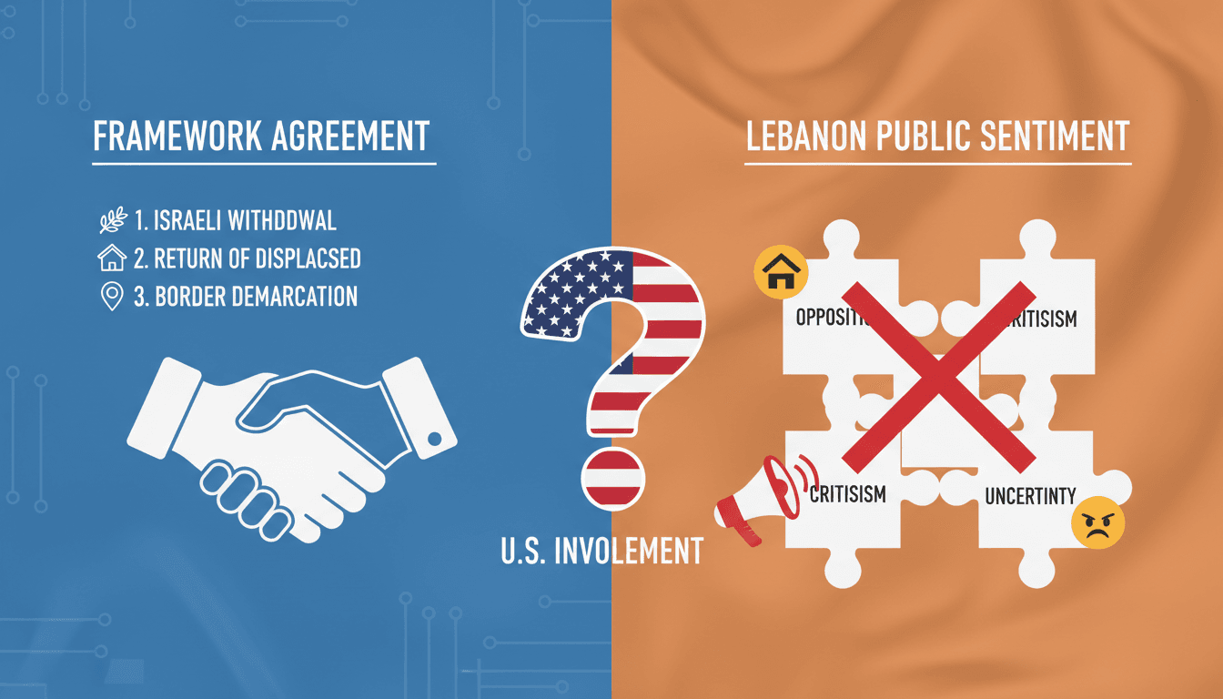 President Joseph Aoun addressing the framework agreement with Israel.
