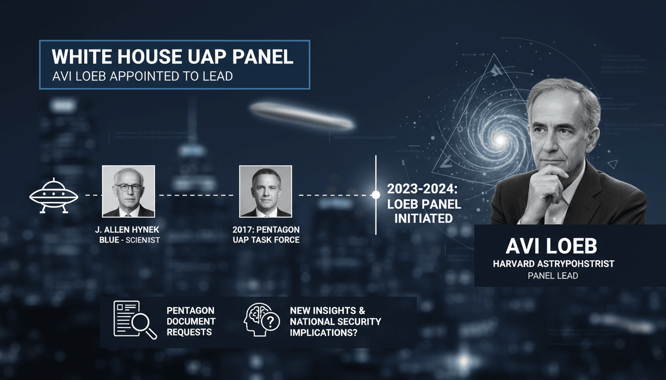 Avi Loeb leading the White House panel on unidentified aerial phenomena.