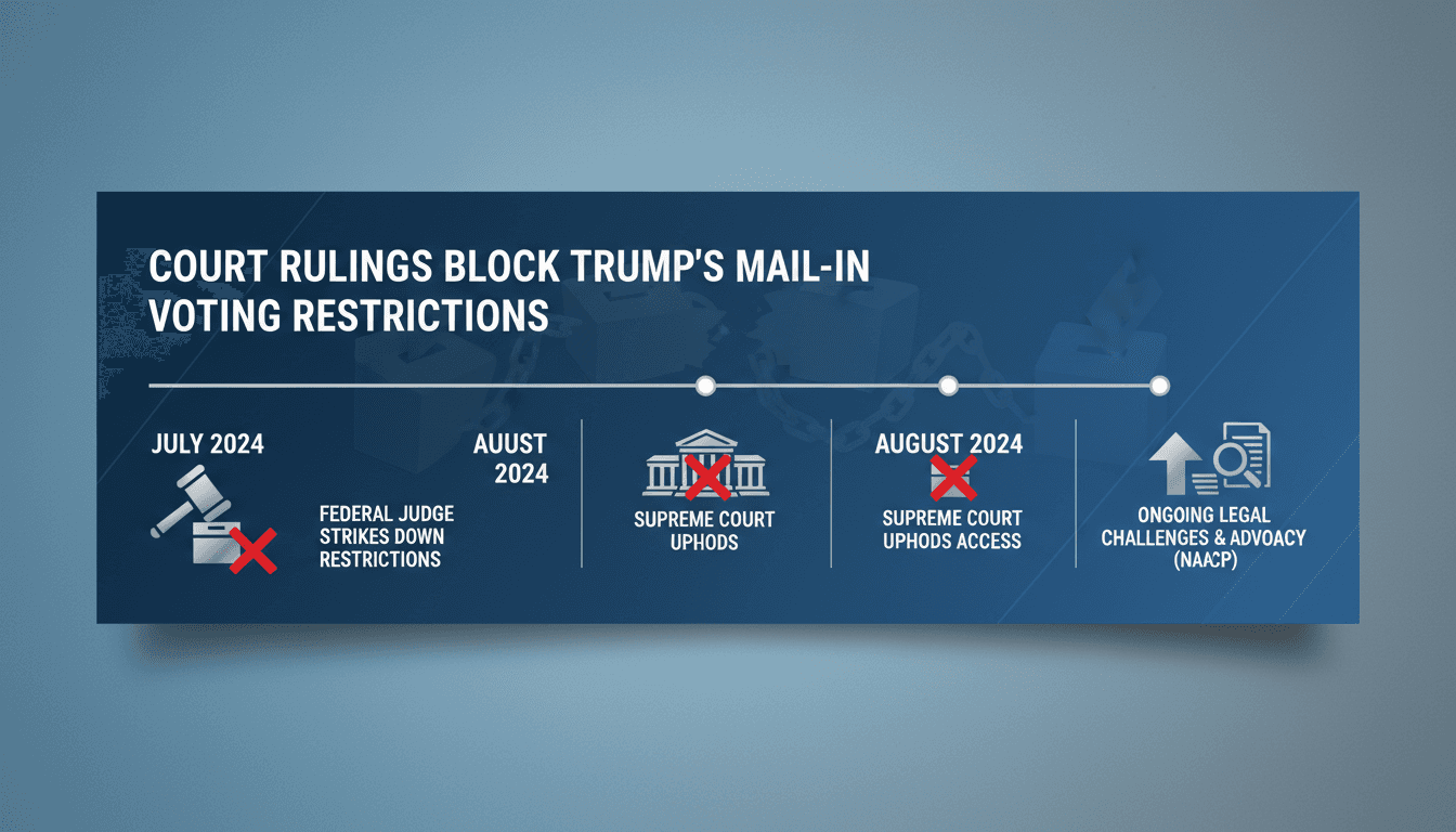 Court Rulings Block Trump's Mail-in Voting Restrictions