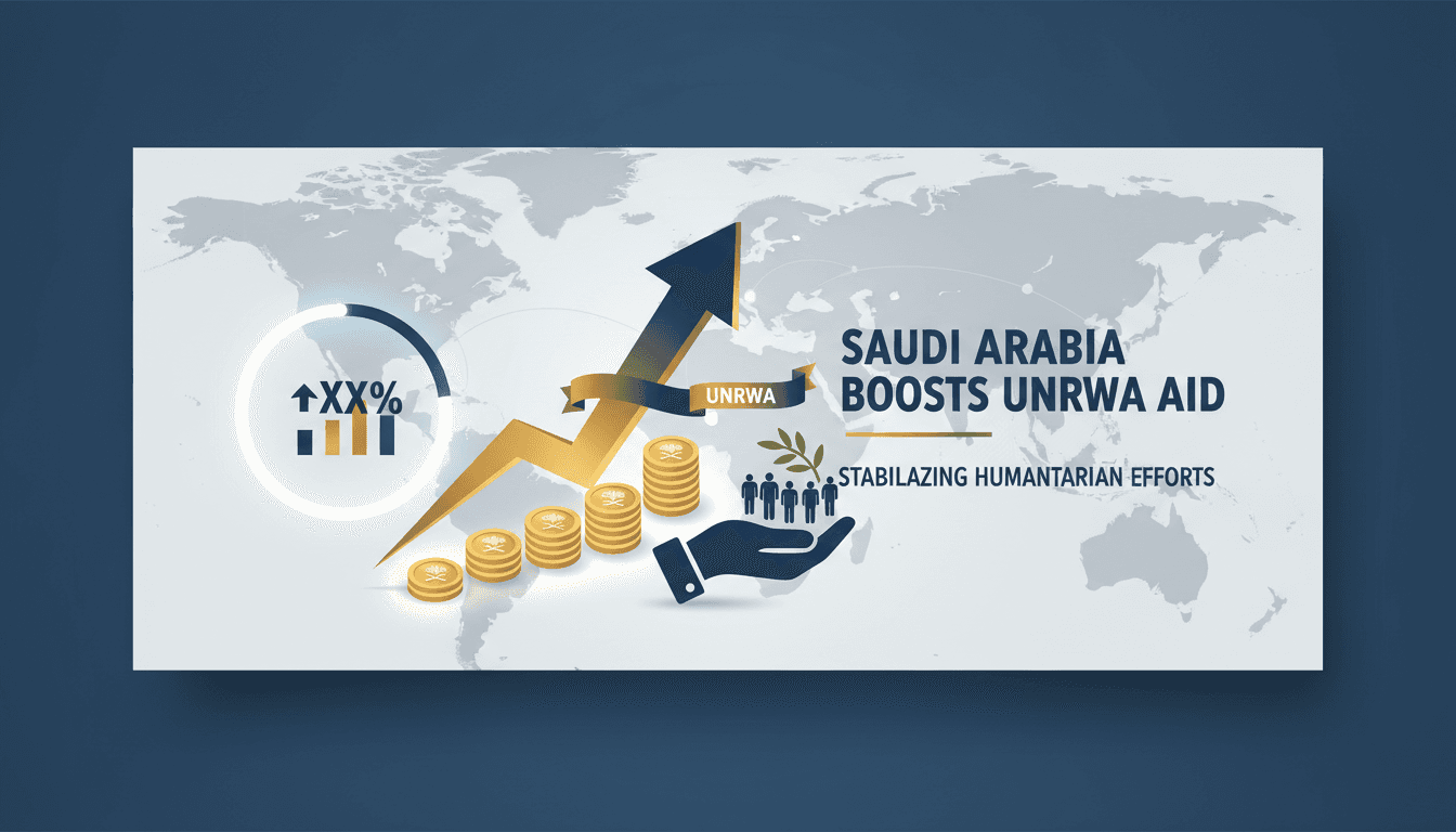 Saudi Arabia's commitment to UNRWA and its impact on Palestinian refugees