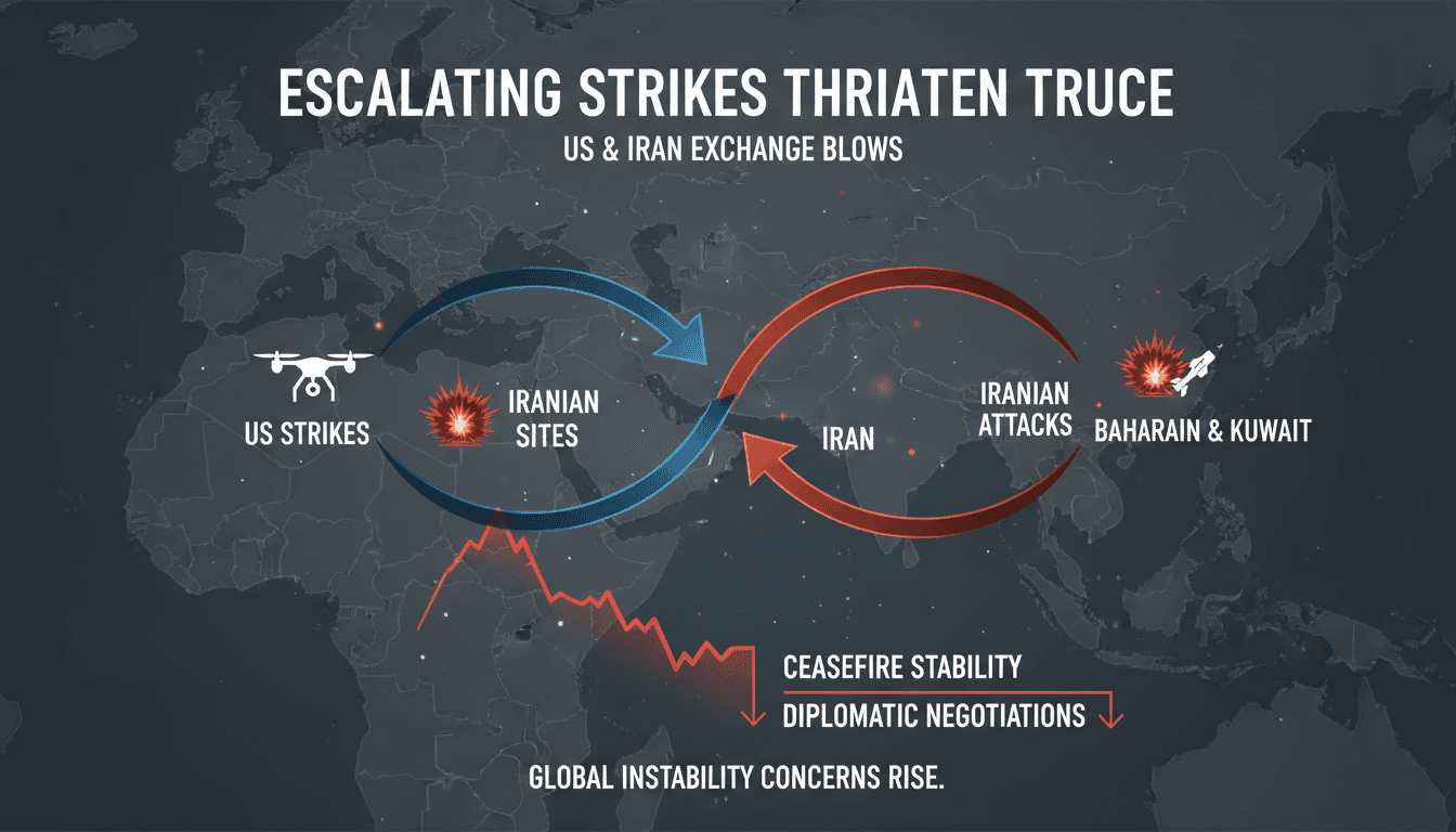 US and Iran Exchange Strikes, Threatening Ceasefire Stability