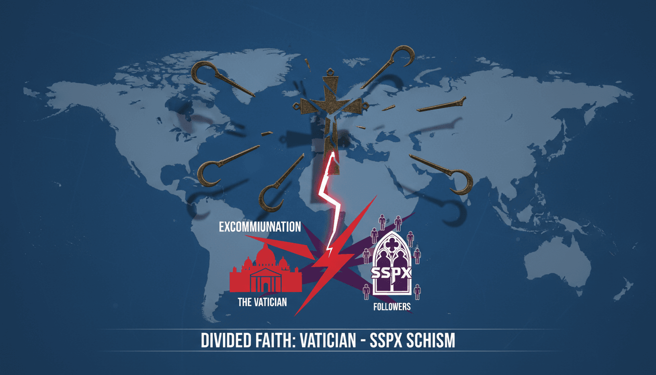 Excommunication of SSPX bishops by the Vatican and its implications.