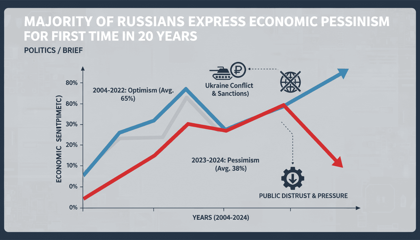 Majority of Russians Express Economic Pessimism for First Time in 20 Years