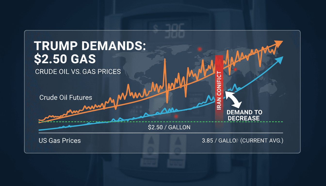 Trump Demands Immediate Reduction of US Gas Prices to $2.50 per Gallon