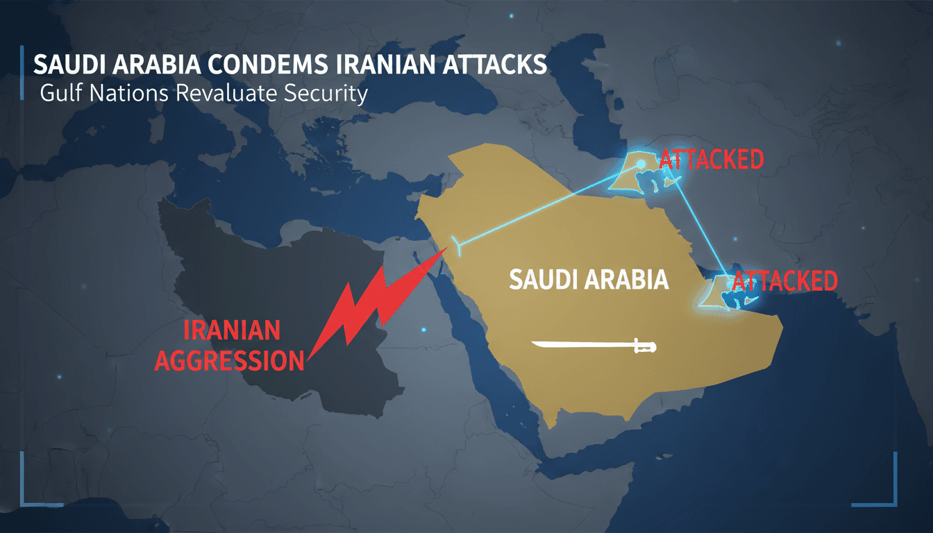 Saudi Arabia Condemns Iranian Attacks on Kuwait and Bahrain
