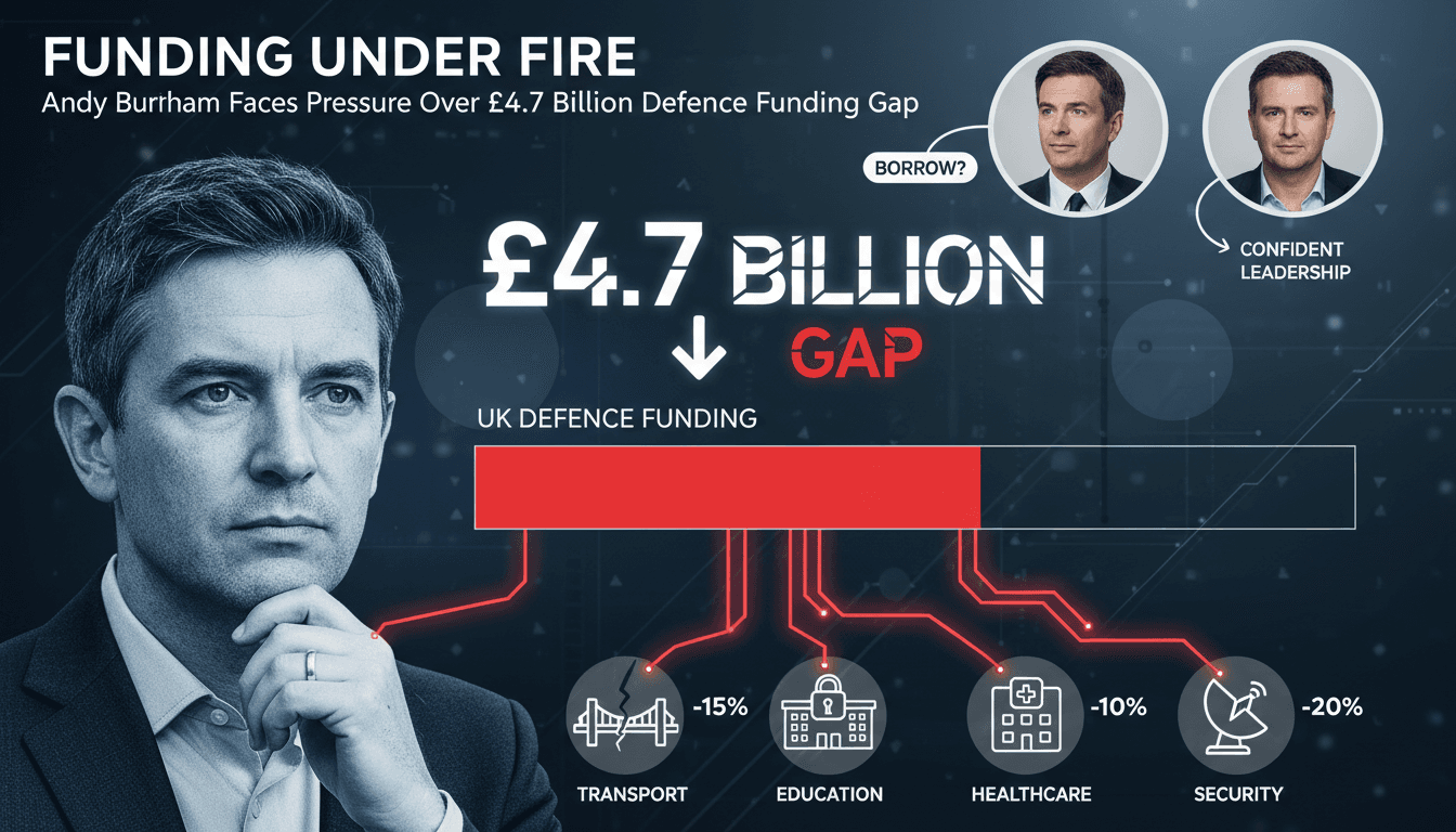 Andy Burnham Faces Pressure Over £4.7 Billion Defence Funding Gap
