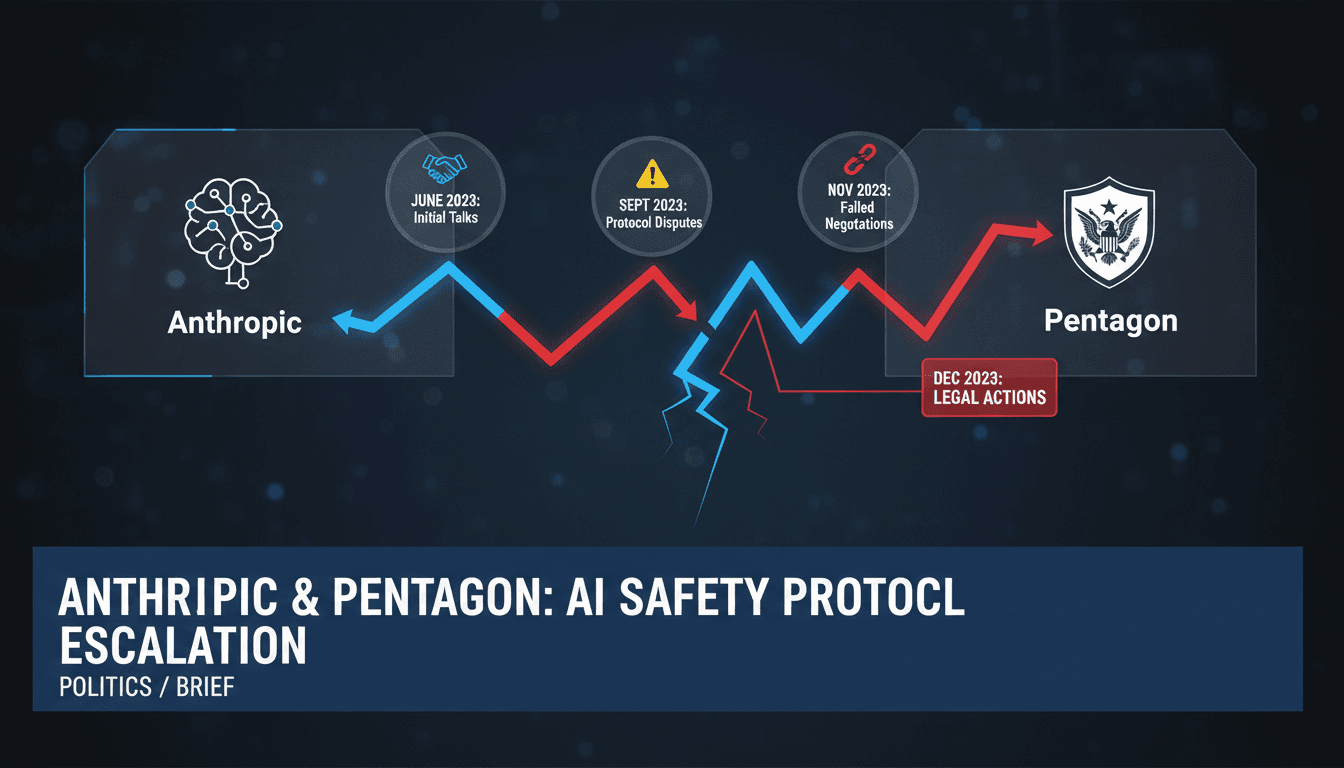 Anthropic and Pentagon Dispute Over AI Safety Protocols Escalates