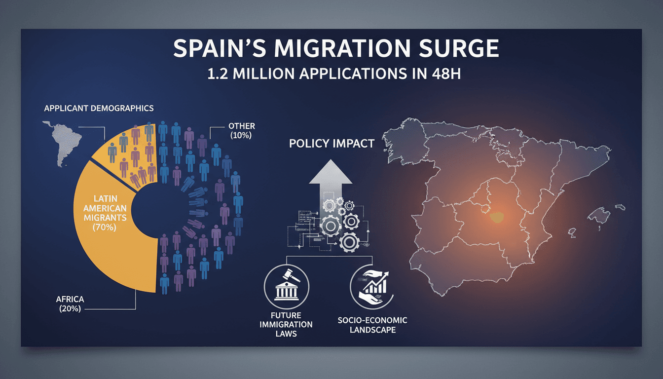 Spain's immigration scheme receives nearly 1.2 million applications from undocumented migrants