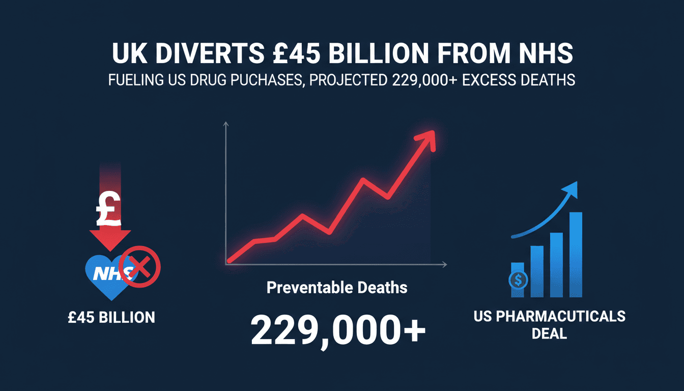 UK Diverts £45 Billion from NHS to Fund US Pharmaceuticals Deal